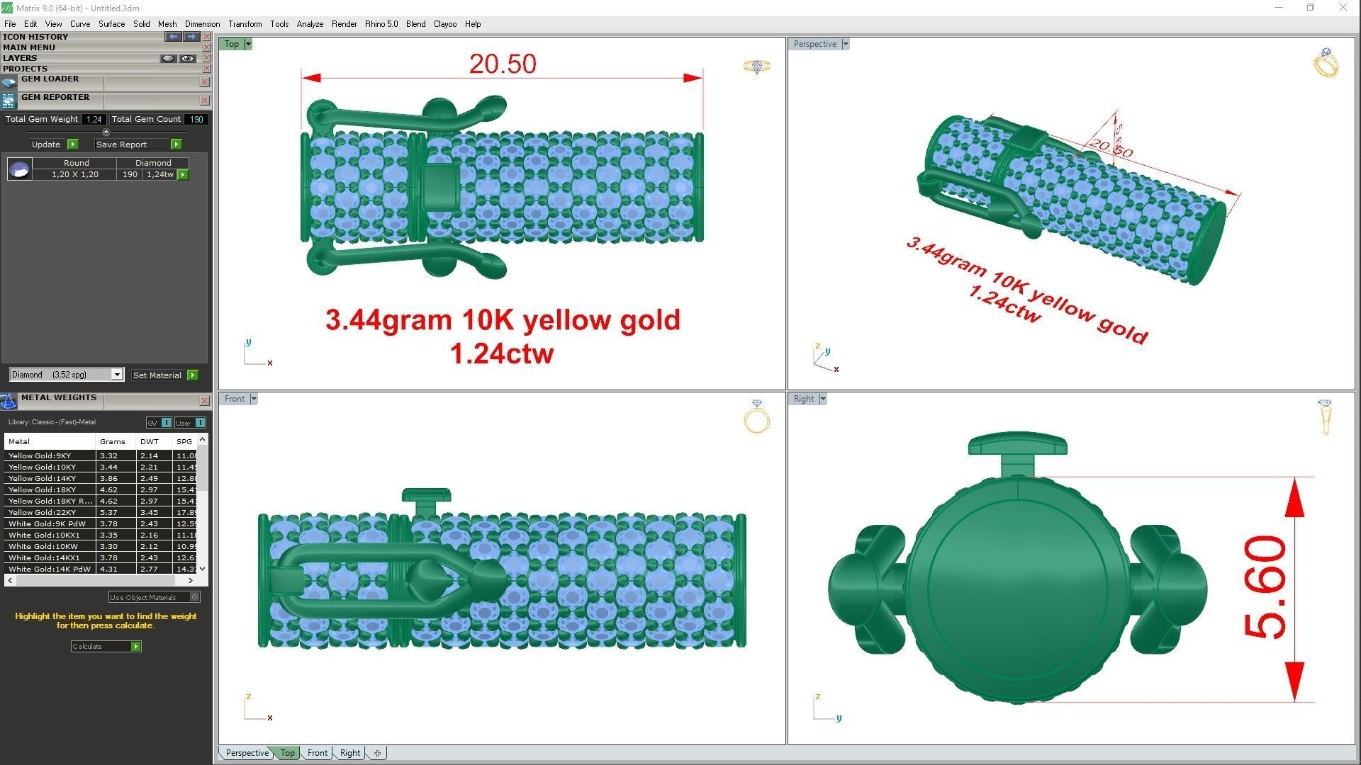 lock round 3D print model_8