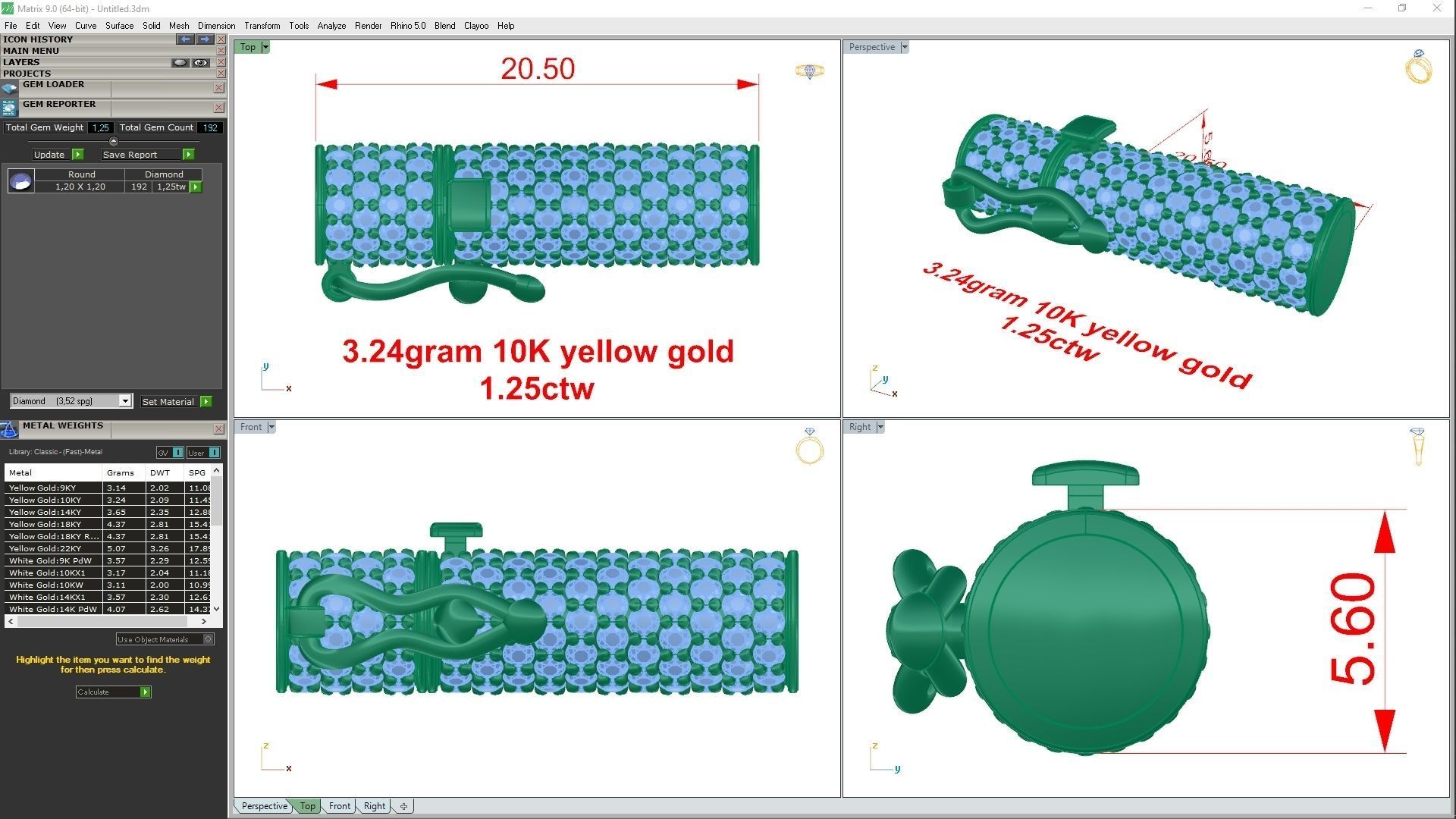 lock round 3D print model_8