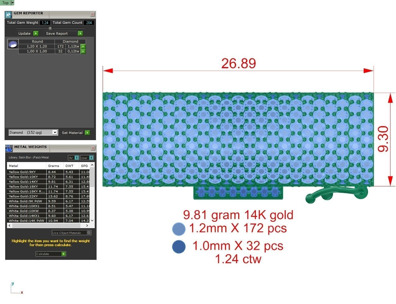 lock chain 3D print model_8