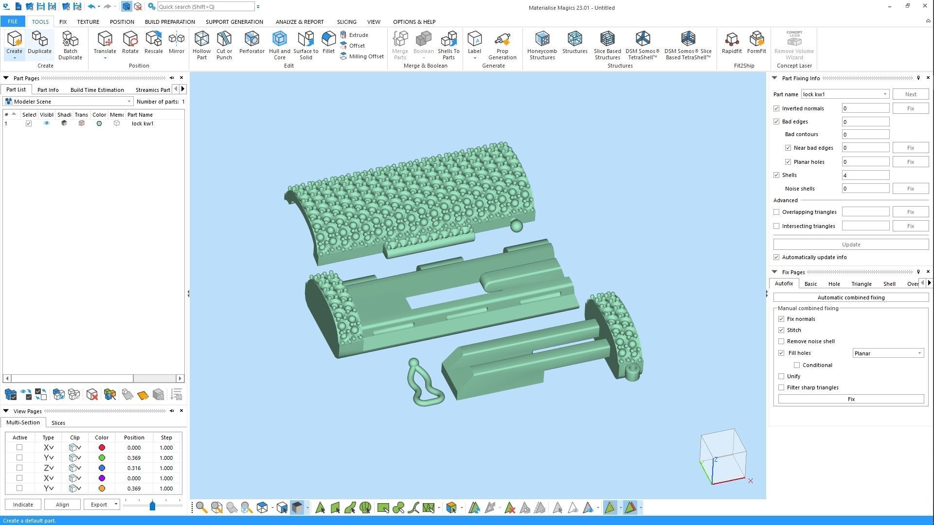 lock chain 3D print model_6