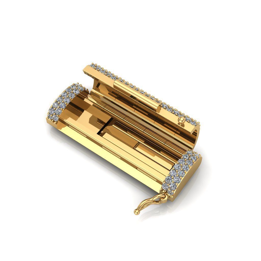 lock chain 3D print model_5