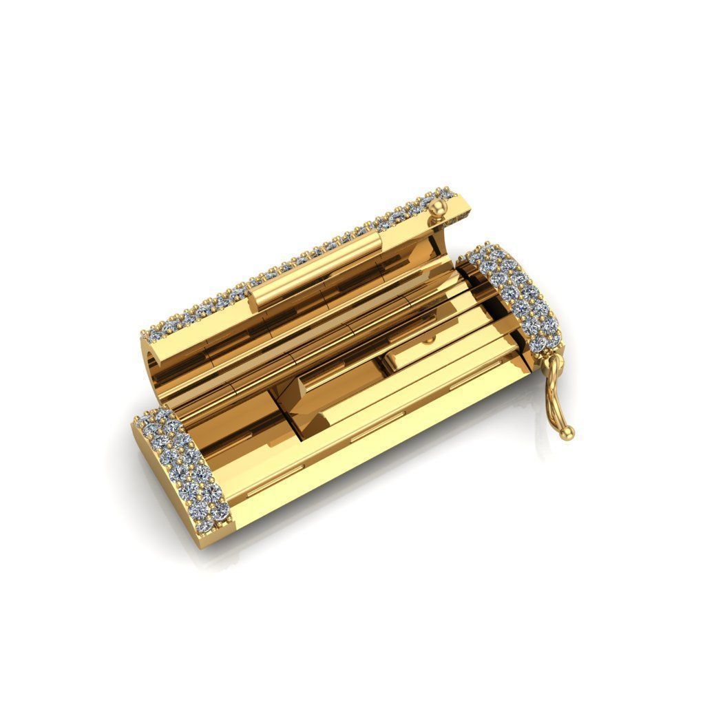 lock chain 3D print model_4