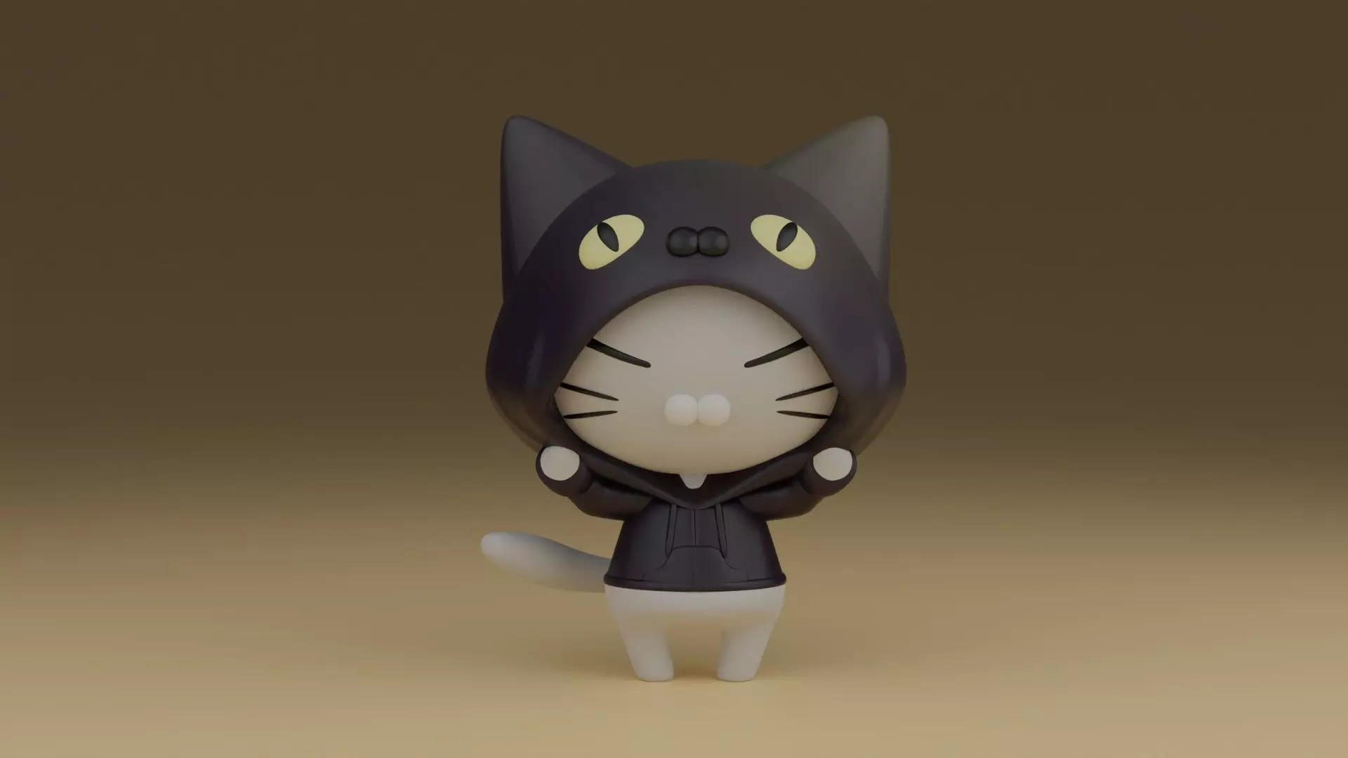stl cat 3D print model