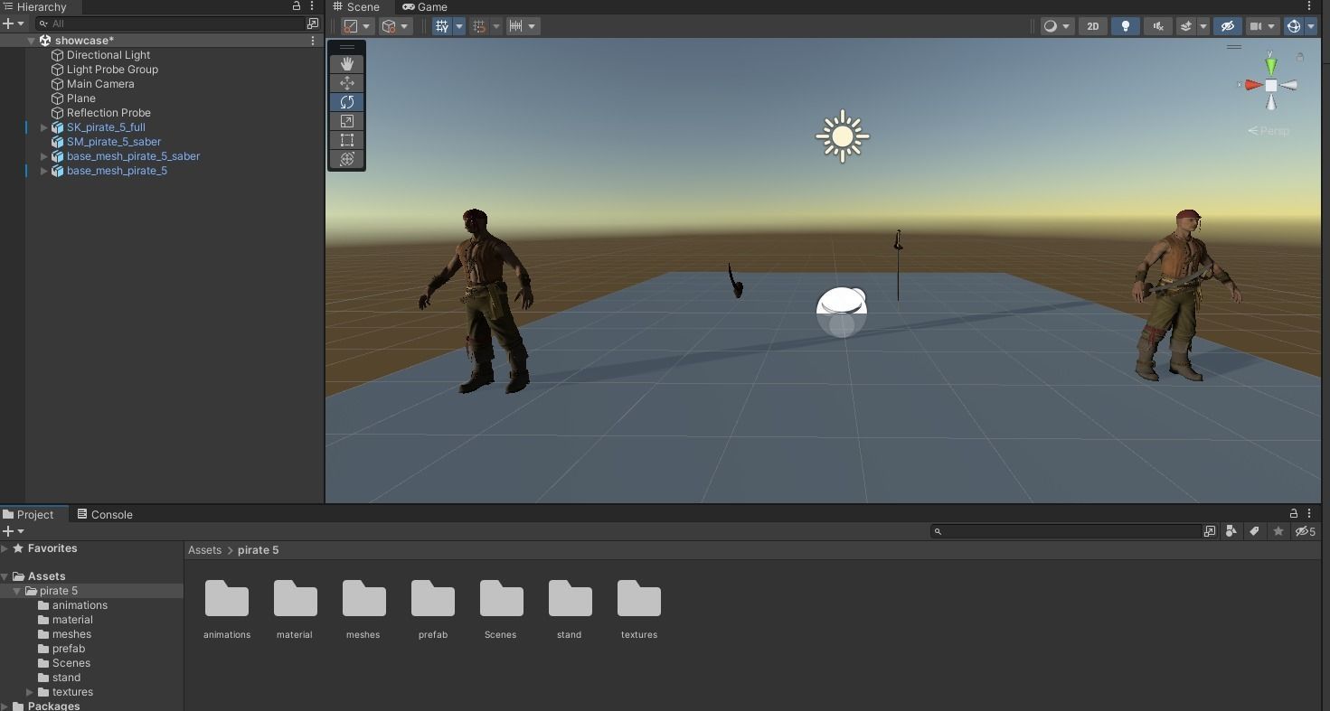 Pirate 5  Low-poly 3D model_21