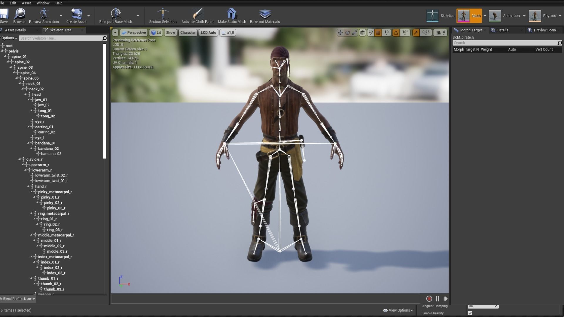 Pirate 5  Low-poly 3D model_17
