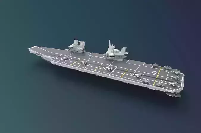 HMS Queen Elizabeth R08 3D model