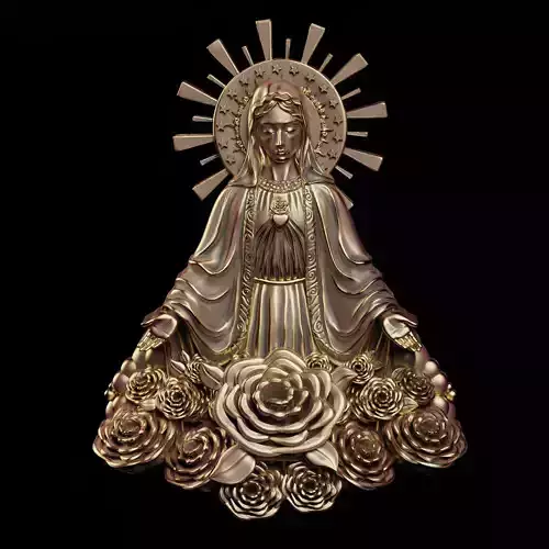 Virgin Mary  Relief 