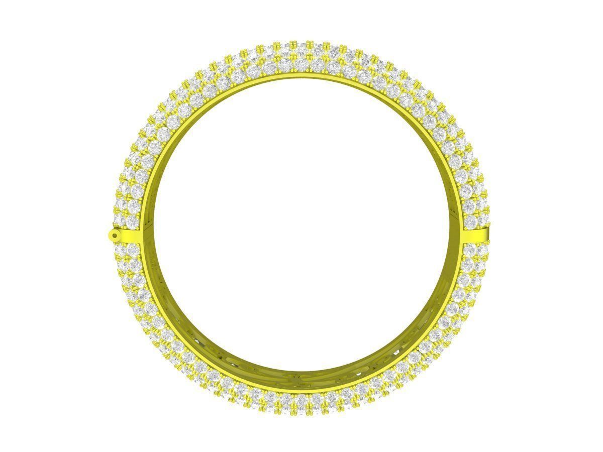 7283 luxury diamond eternity bangle bracelets for women 3D print model_2