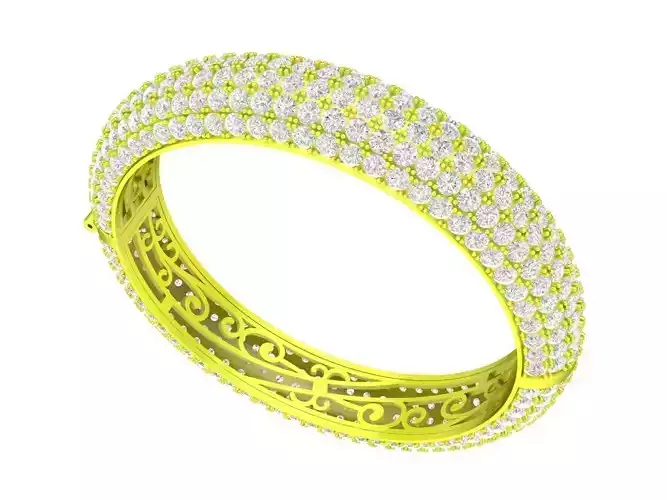 7283 luxury diamond eternity bangle bracelets for women