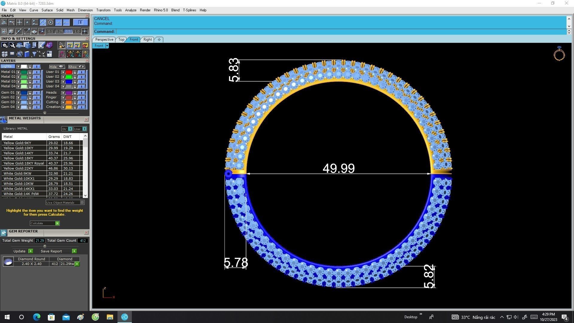 7283 luxury diamond eternity bangle bracelets for women 3D print model_6