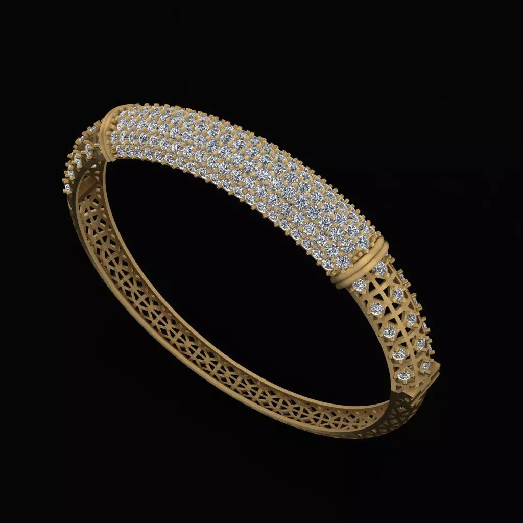 Elegant Bracelet 3D print model_0