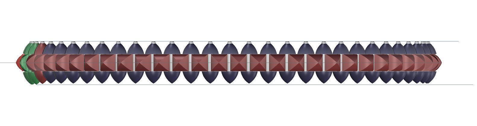 CLASH  BRACELET SMALL MODEL 3D print model_3