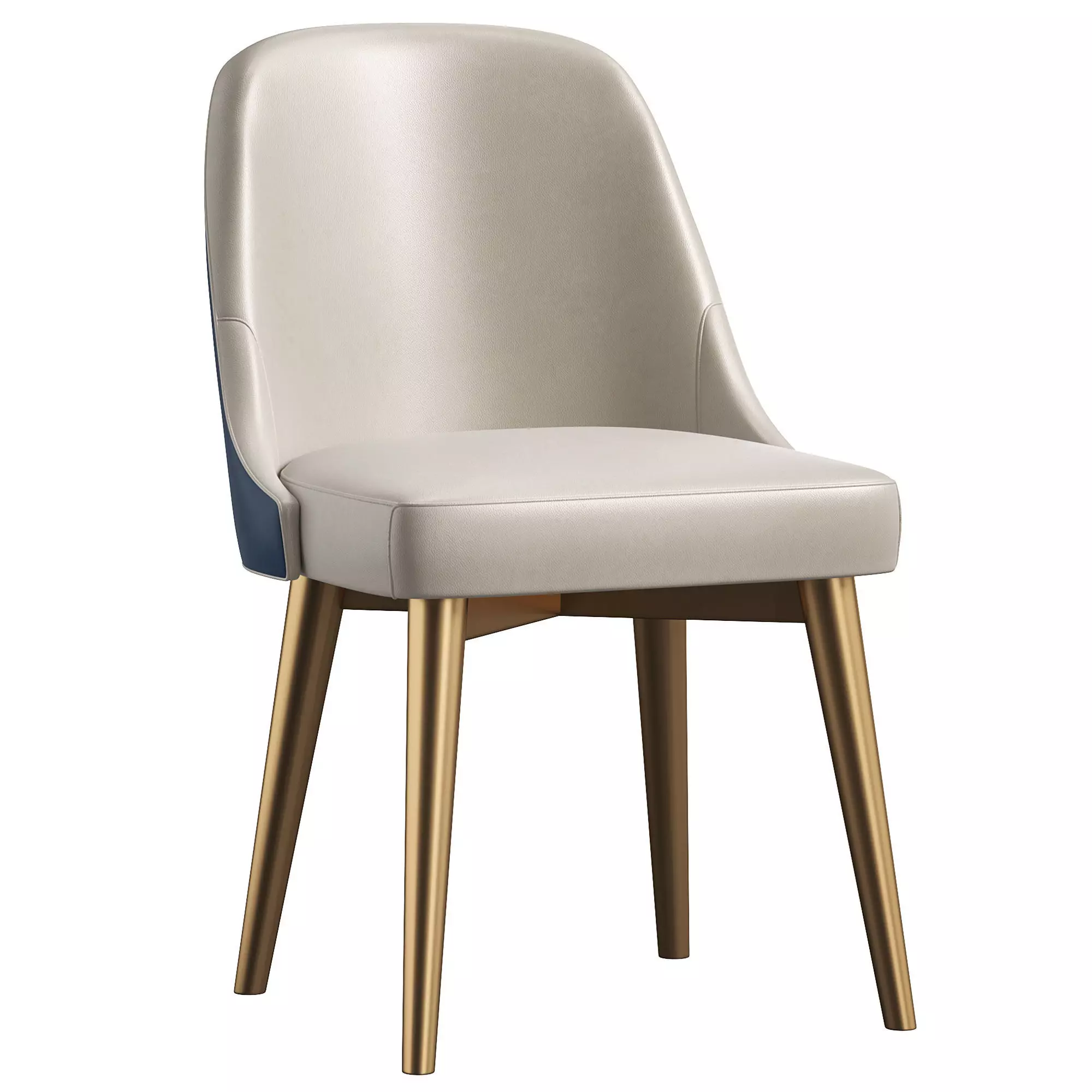PU Leather Upholstered Dining Room Chair By Homary 3D model