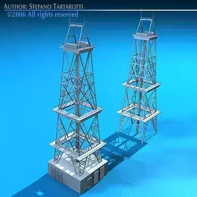 Drilling tower 3D model