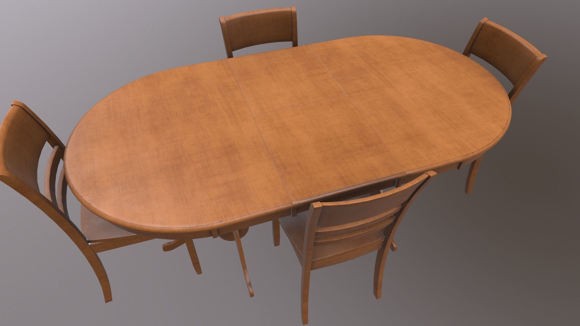 Dining Table Set 3D model_4
