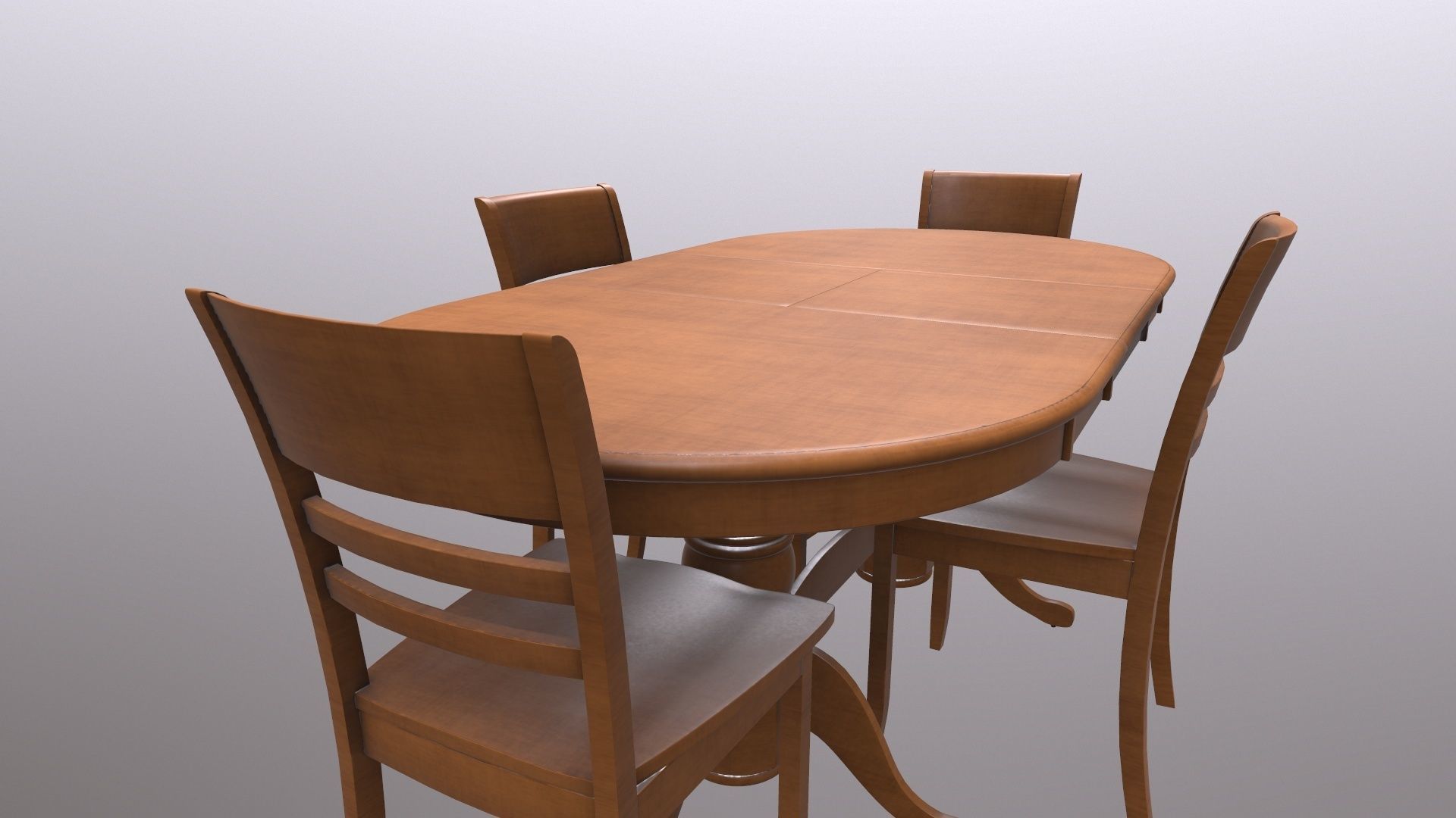 Dining Table Set 3D model_9