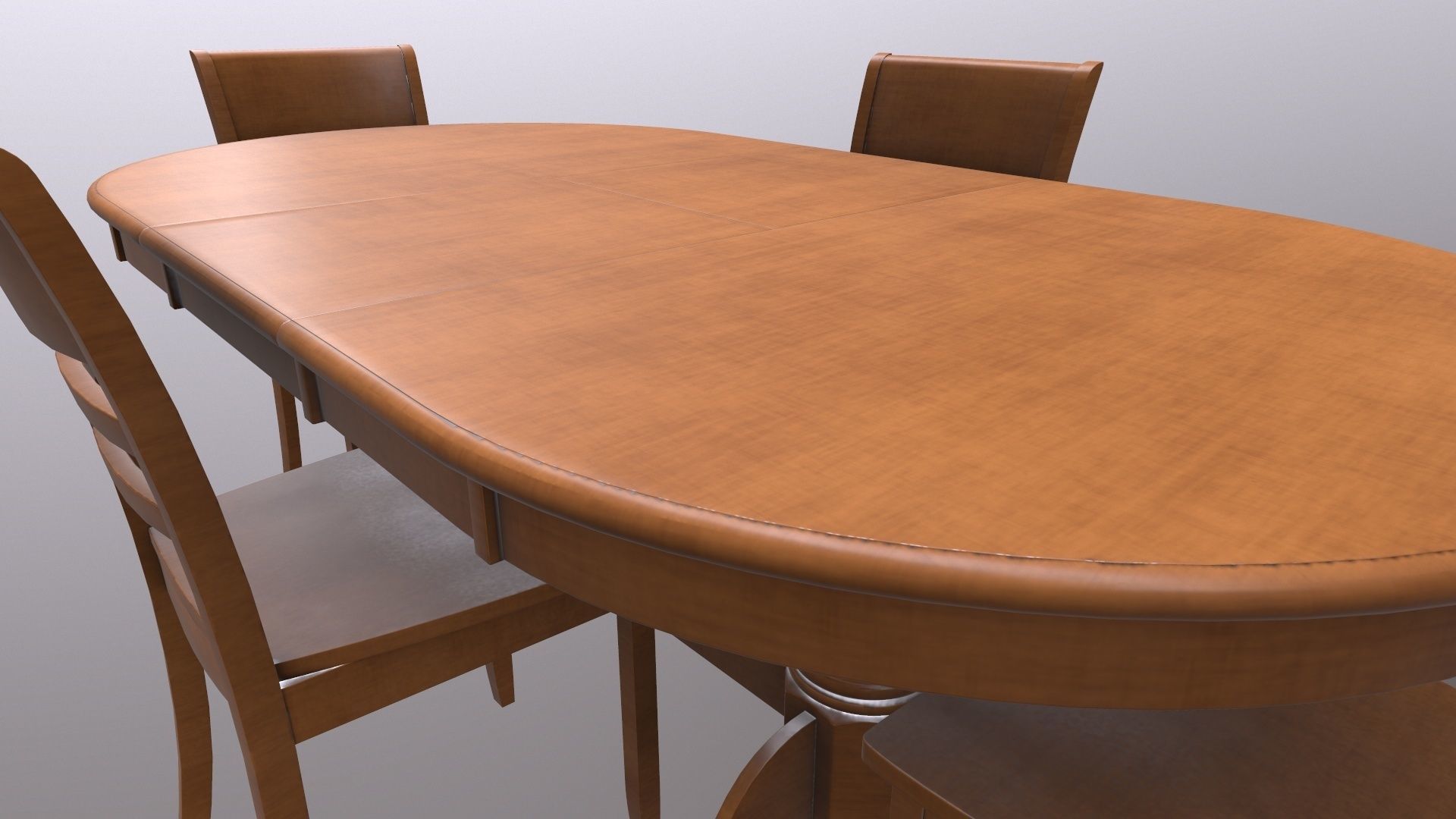 Dining Table Set 3D model_7