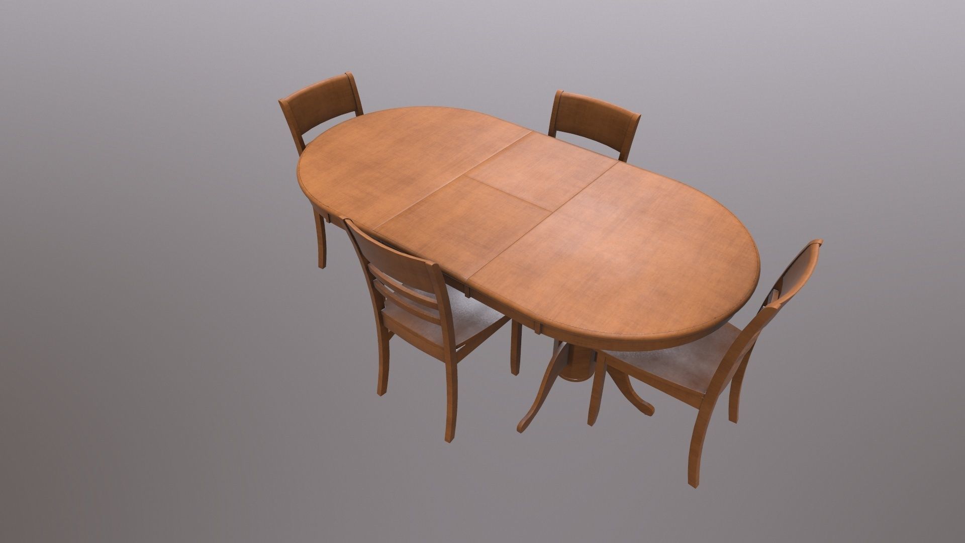 Dining Table Set 3D model_3