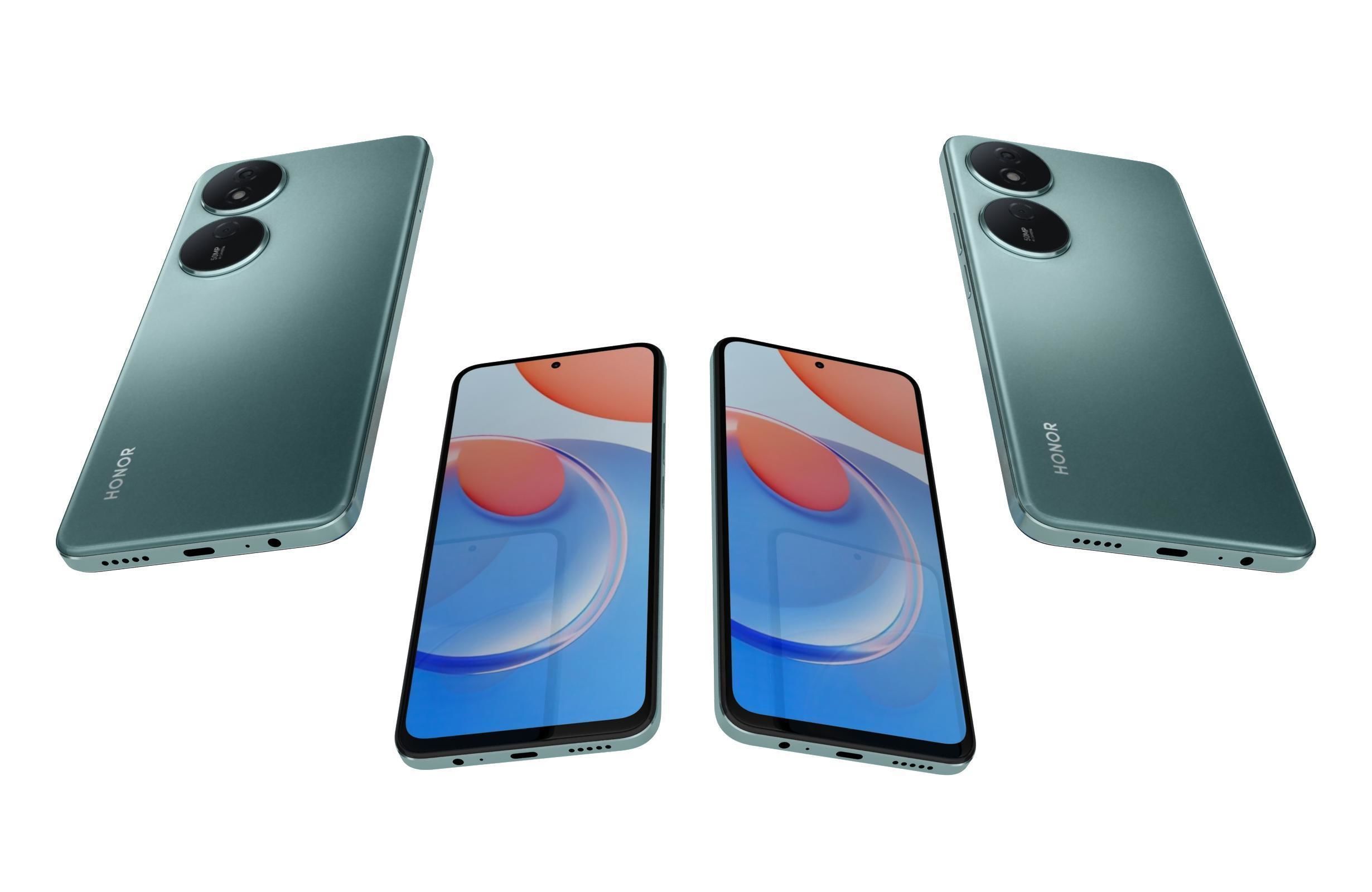 Honor Play 8T All Colors Low-poly 3D model_6