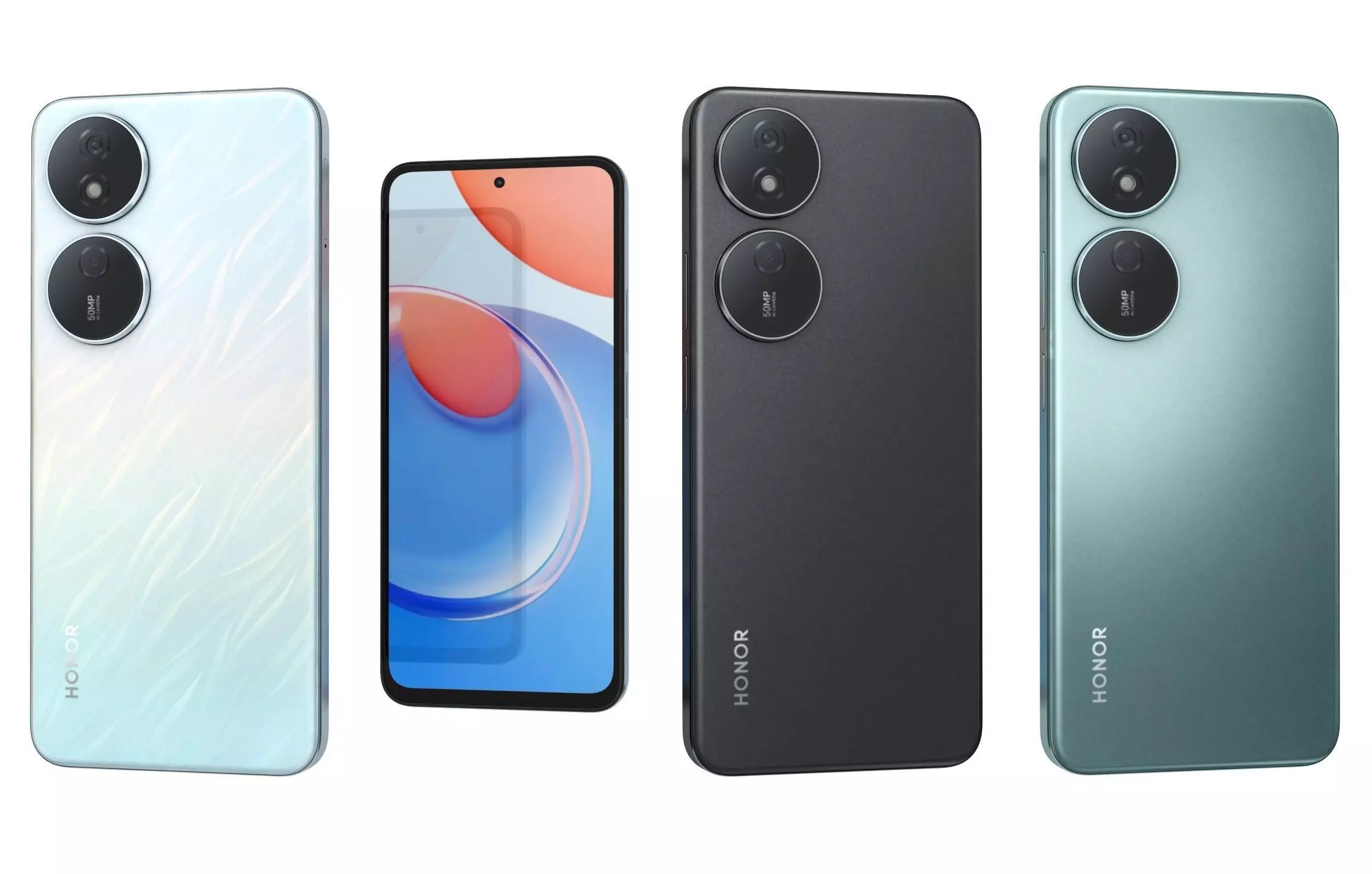 Honor Play 8T All Colors Low-poly 3D model_0