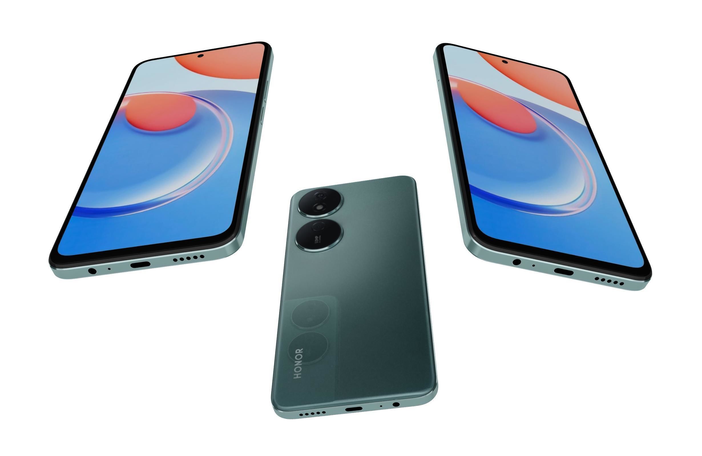 Honor Play 8T All Colors Low-poly 3D model_2