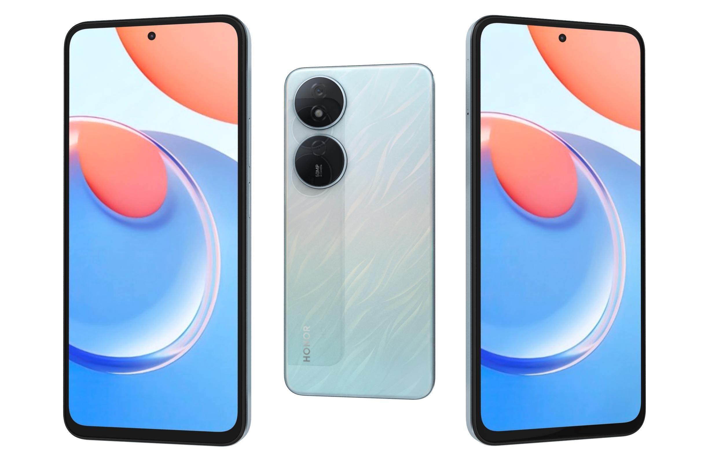 Honor Play 8T All Colors Low-poly 3D model_25