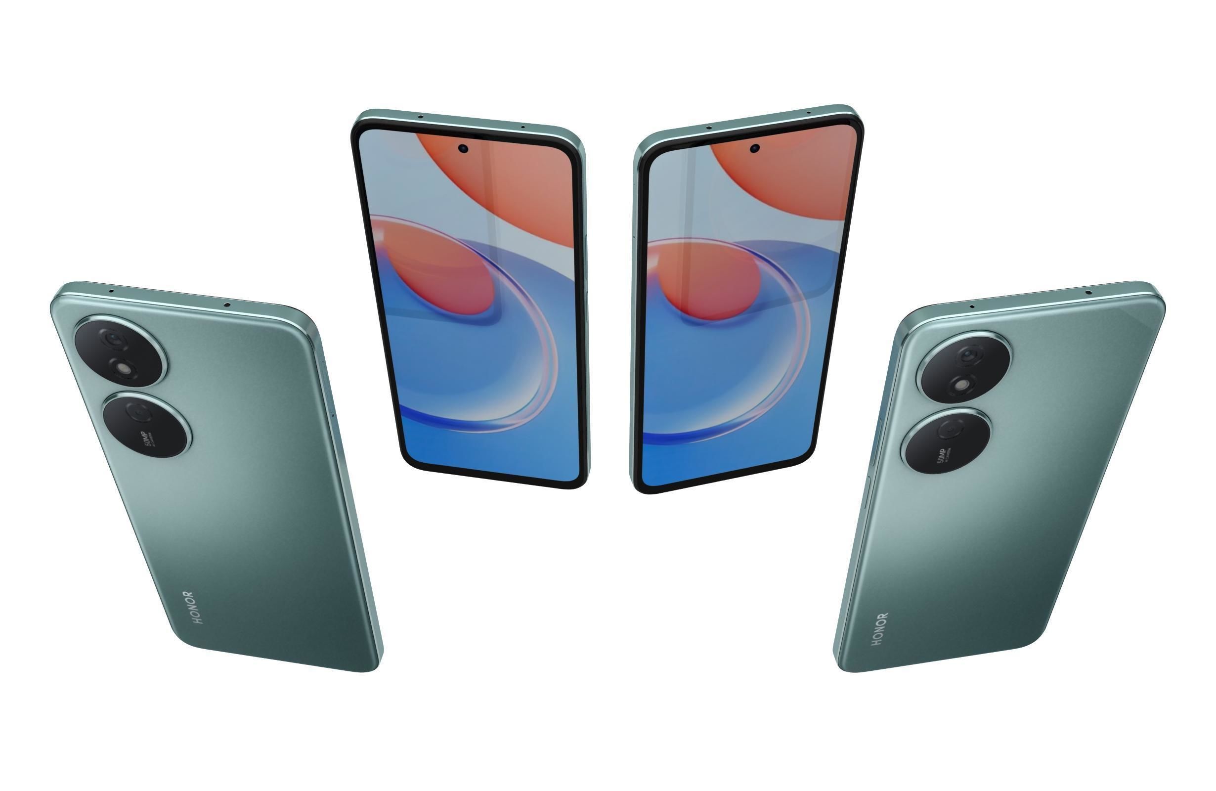 Honor Play 8T All Colors Low-poly 3D model_5