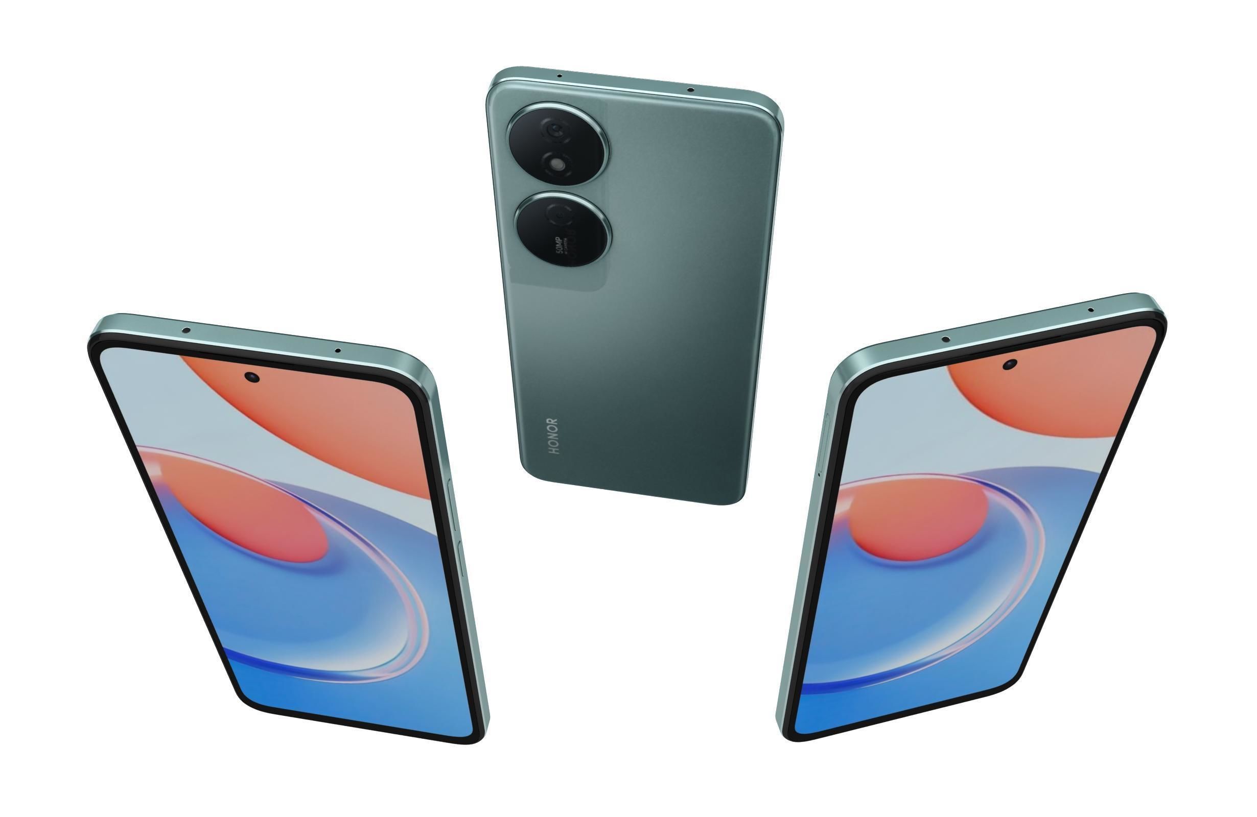 Honor Play 8T All Colors Low-poly 3D model_3