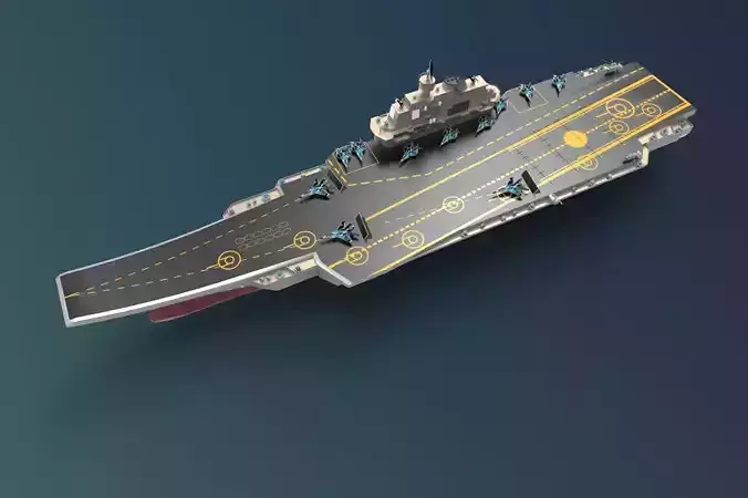 Admiral Kuznetsov Aircraft Carrier 3D model