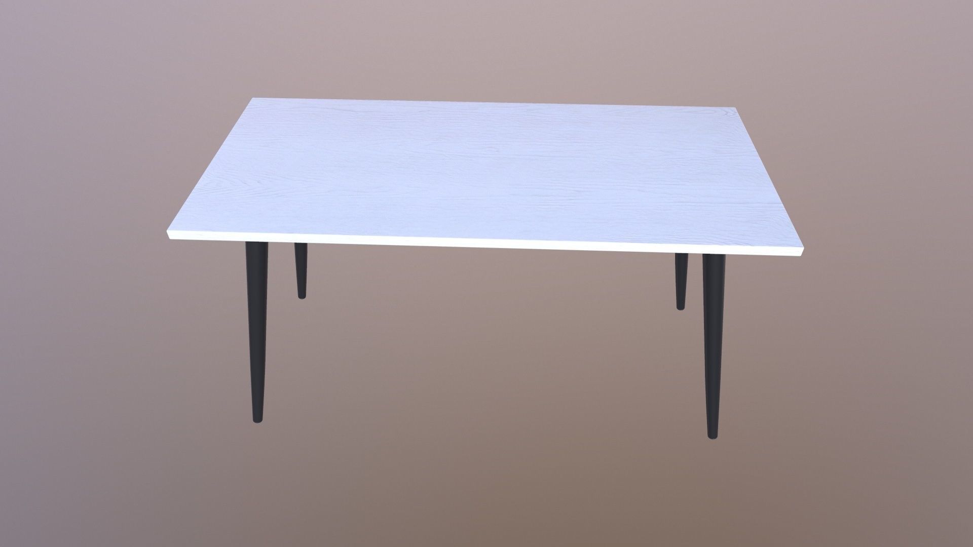 Wooden Table 3D model_3