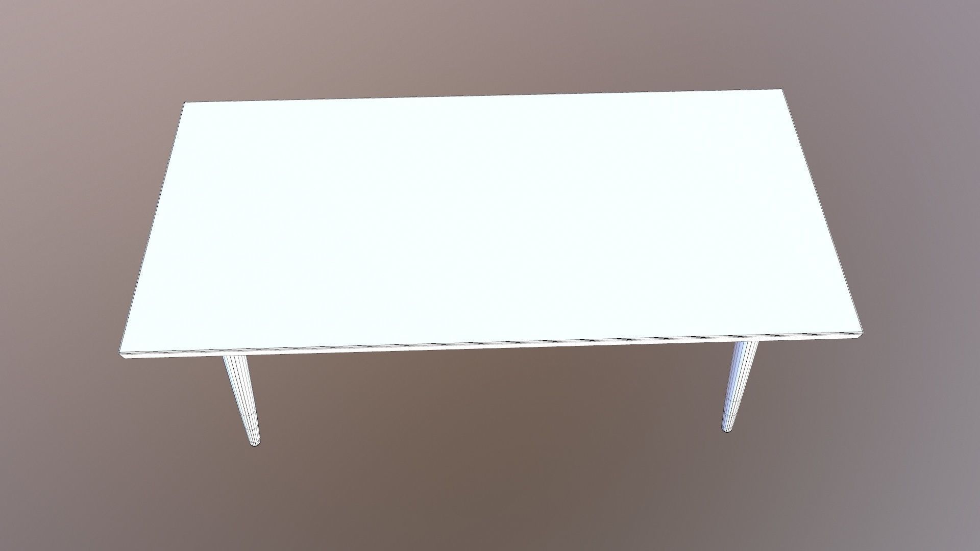 Wooden Table 3D model_10