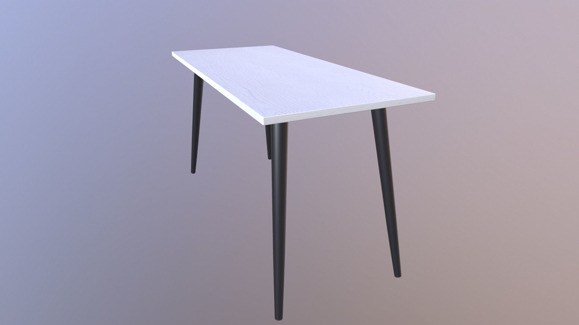 Wooden Table 3D model_6