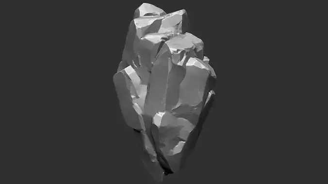 3D Suspended Mountain sculpt Zbrush