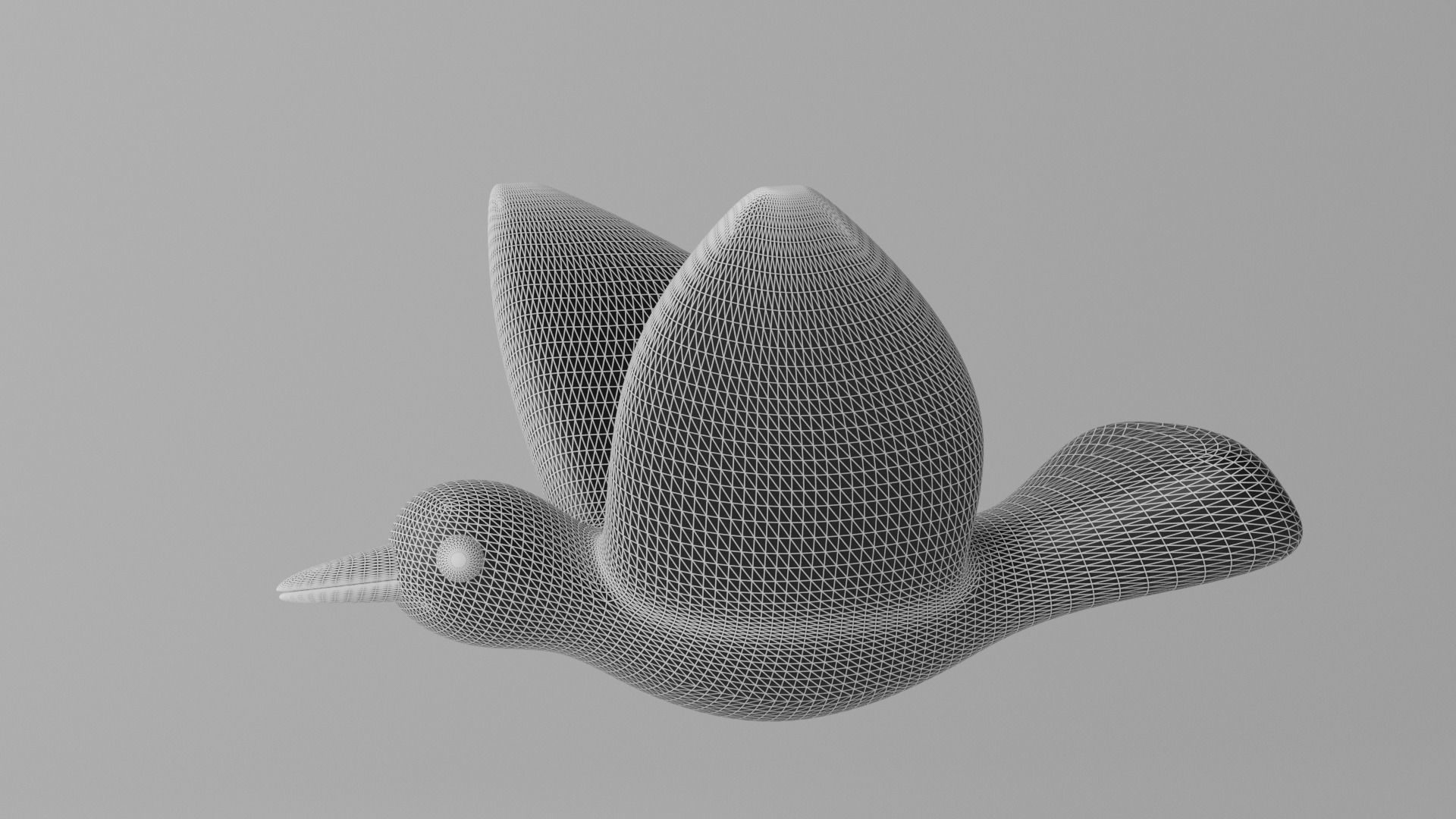 Cartoon Cute Bird 1 3D model_4