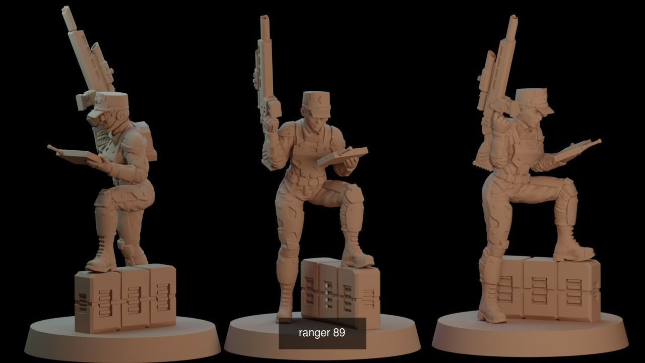 ranger squad 3D Model Collection_3