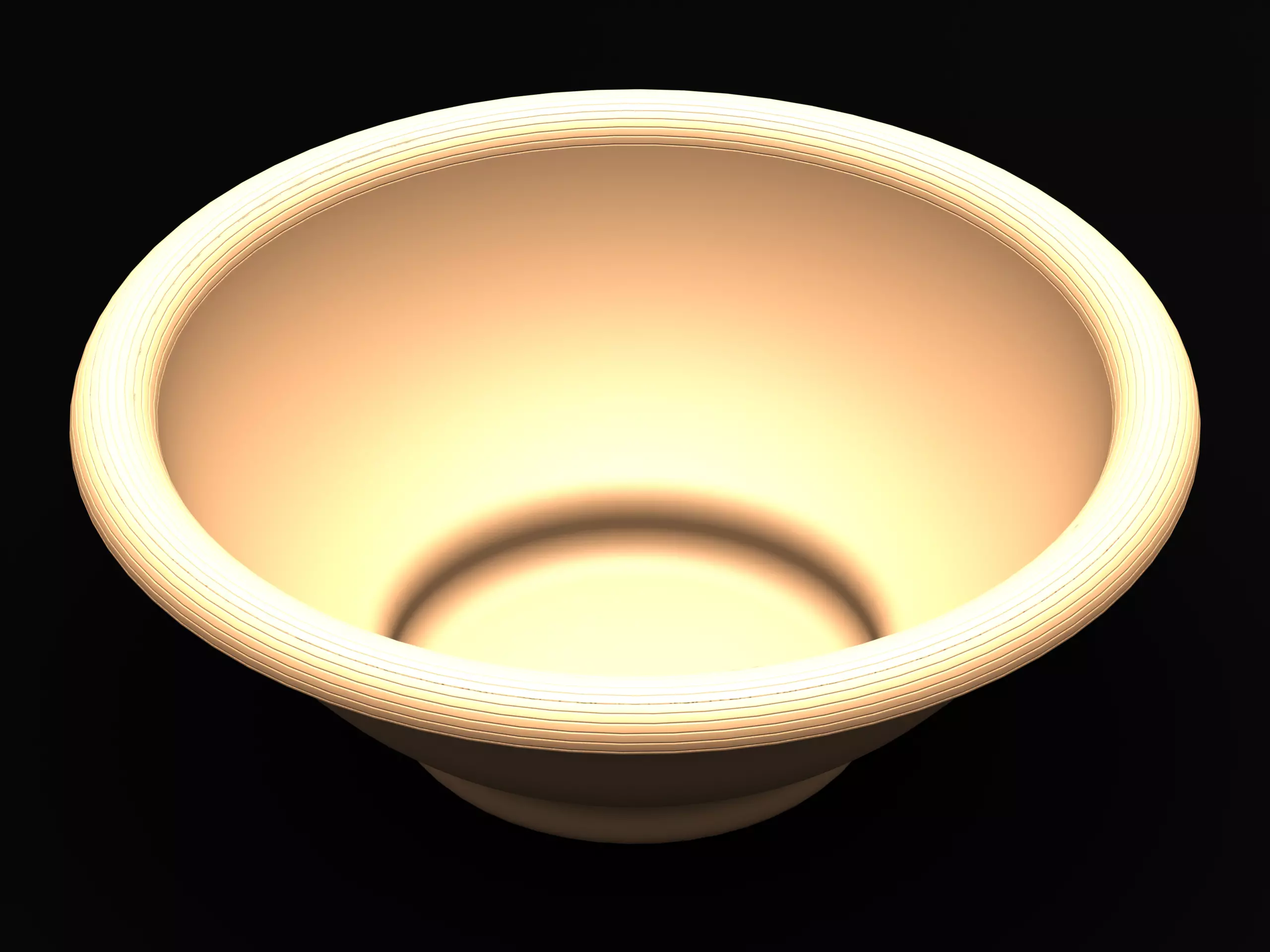 5 Litre Capacity- 30cm Round Plastic Bowl 3D print model