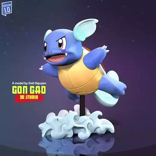 Wartortle - Pokemon Fanart 3D print model