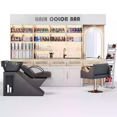 Hair Color bar-Hair Dye Beautysalon 3D model