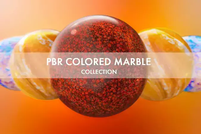 PBR Colored Marble Collection