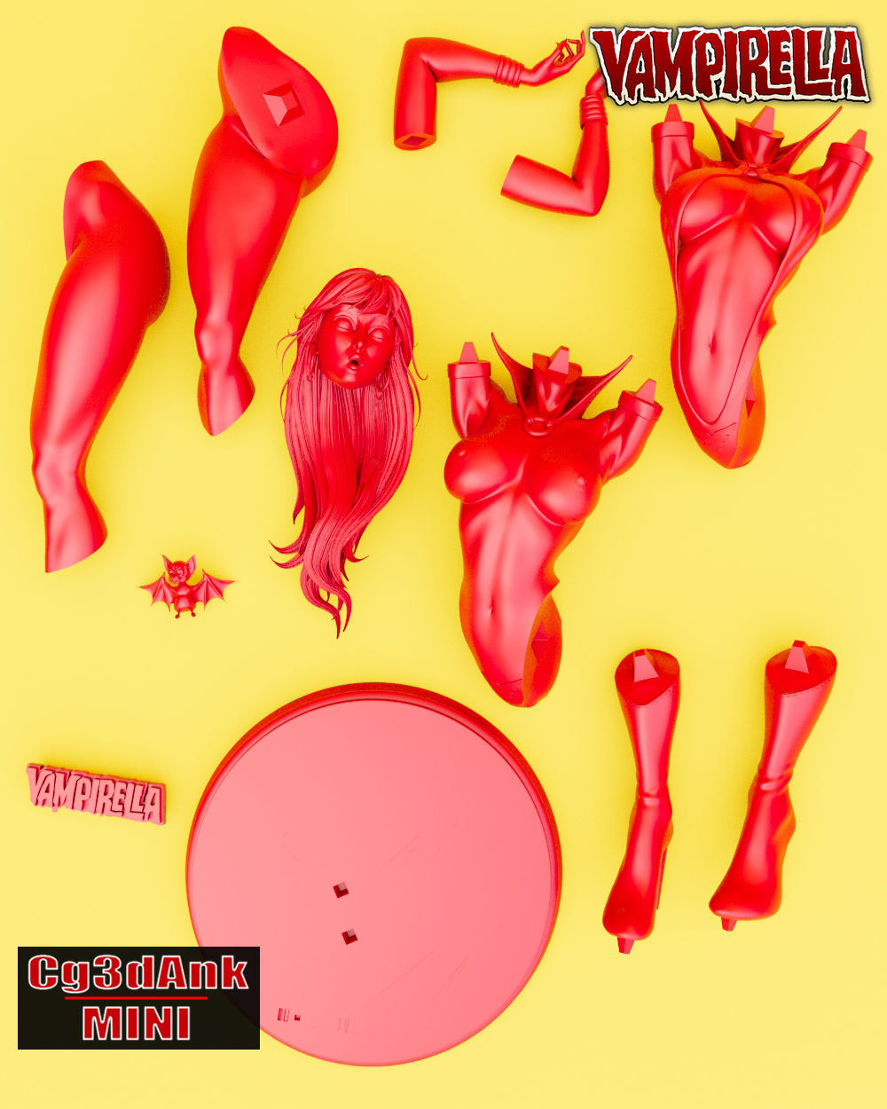 VAMPIRELLA STL FAN ART 3D print model_13