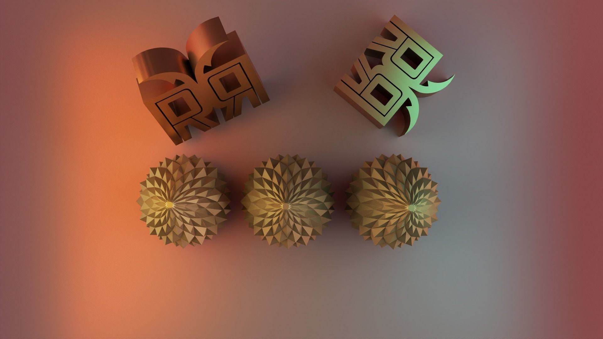 Parametric Christmas Tree set 3D print model_11