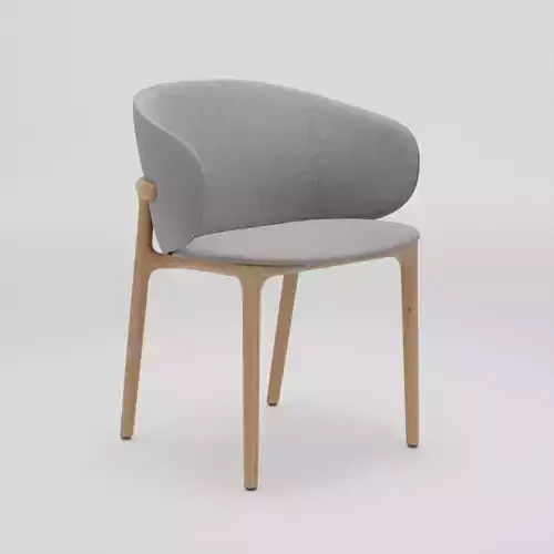 Wooden Dining Chair 3D Model Artisan Mela Chair