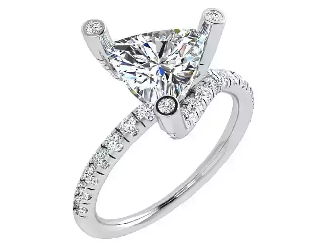 Trillion Curved Ring 4535