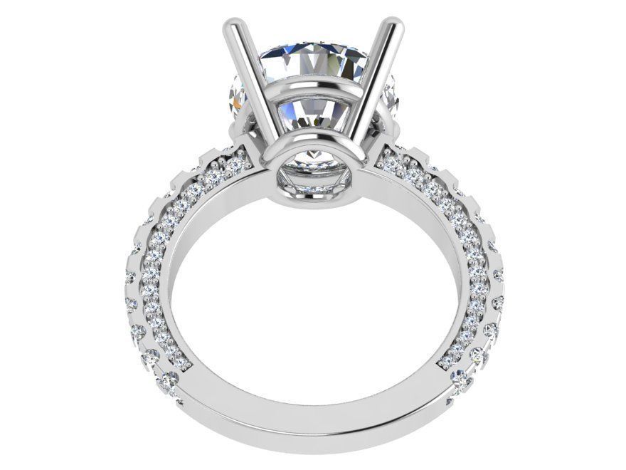 Round Basket Setting Ring 4541 3D print model_4