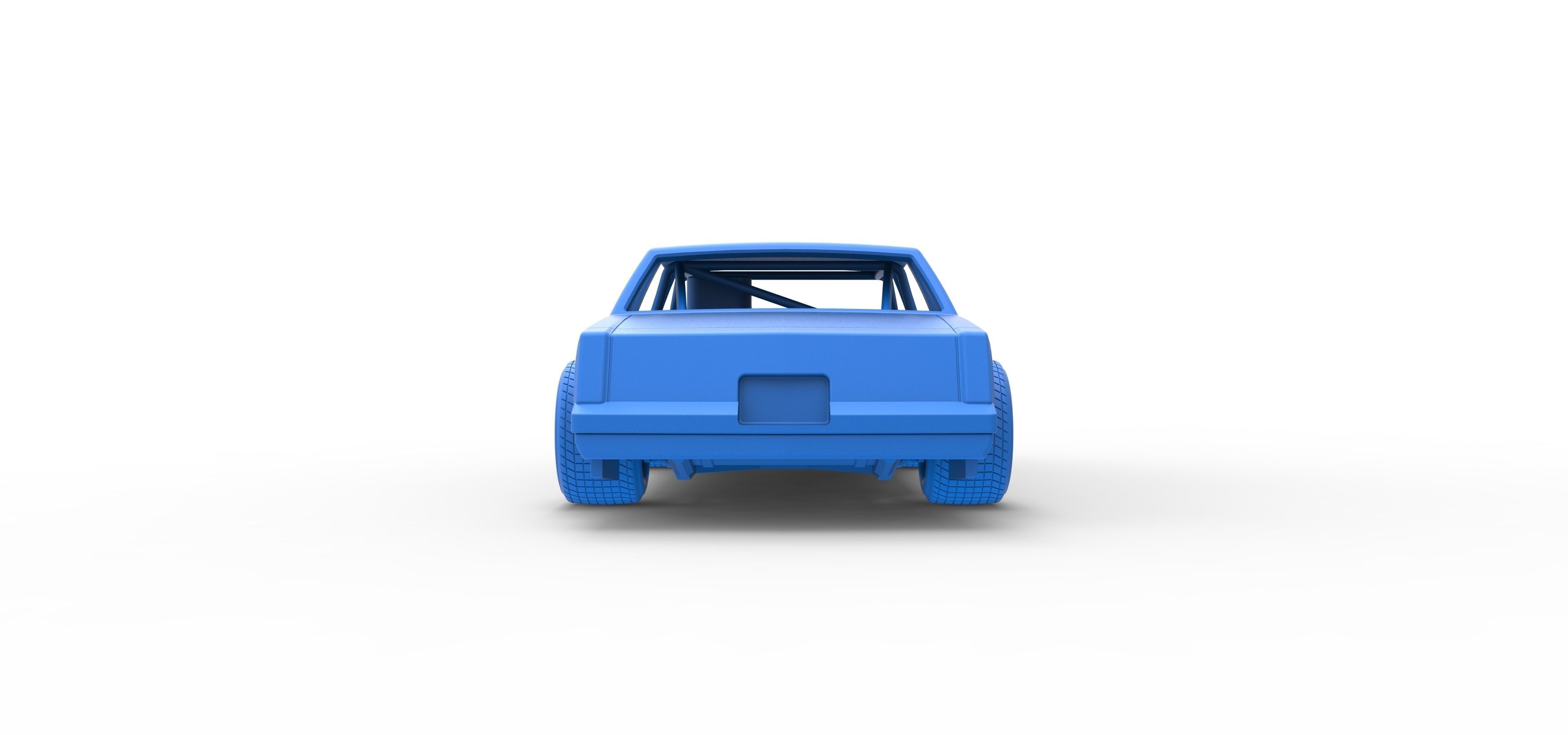 Vintage dirt late model race car Scale 1 to 25 3D print model_33