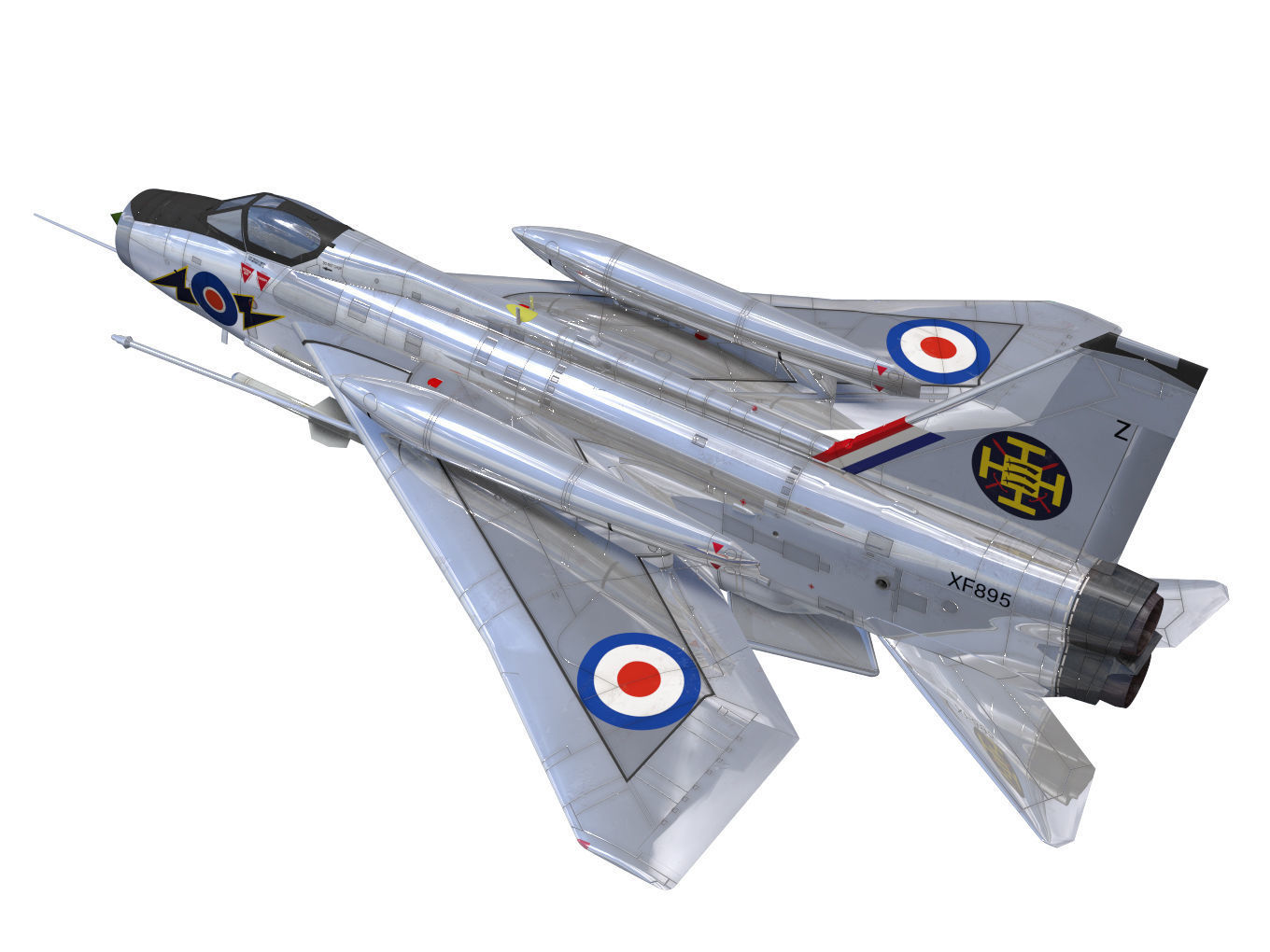 English Electric Lightning  F6 3D model_1
