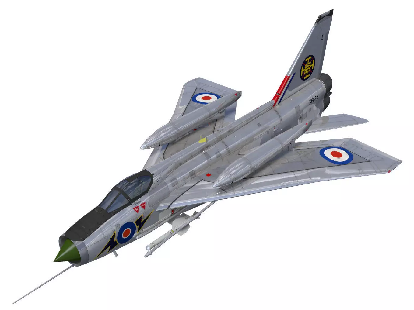 English Electric Lightning  F6 3D model_0