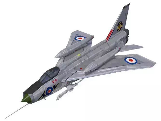 English Electric Lightning  F6 3D model