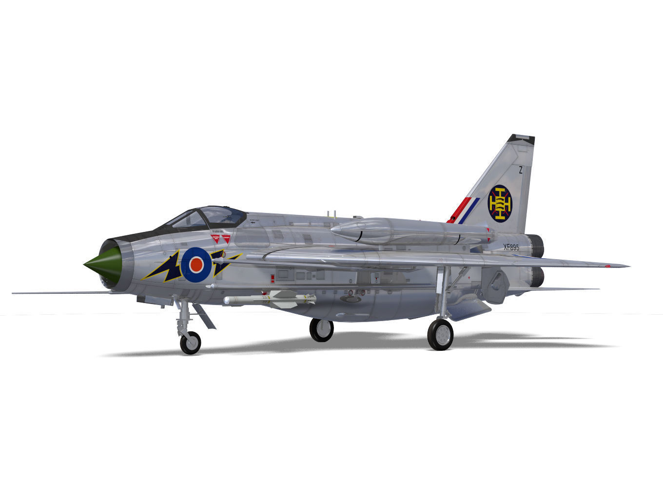 English Electric Lightning  F6 3D model_5