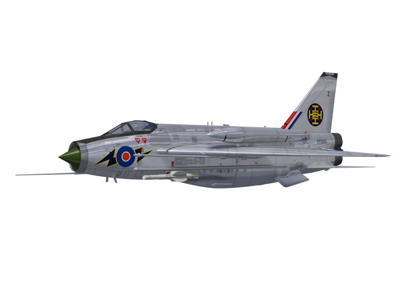 English Electric Lightning  F6 3D model_2